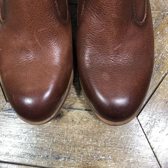 Sofft Chestnut Brown Leather Chelsea Ankle Booties - Picture 7 of 7